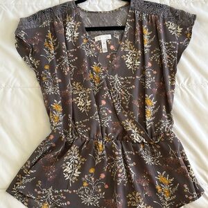 Floral Peplum